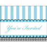 8 Invitaciones Sweet Baby Feet Blue