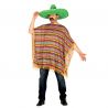 Disfraz de Mexicano para Hombre Poncho Colorido