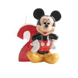 Mickey Mouse Kaars 2 Jaar