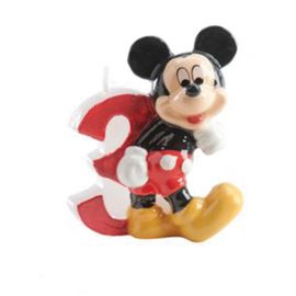 Mickey Mouse Kaars 3 Jaar