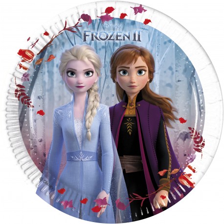 8 Platos Frozen 2 de Papel 20cm