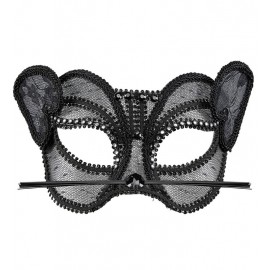 Kant en Strass steentjes Kat Fashionista Masker