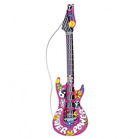 Opblaasbare Hippie Gitaar 105 cm