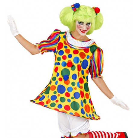 Grappig clownskostuum voor vrouwen