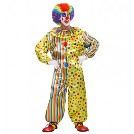 Veelkleurig clownskostuum voor volwassenen