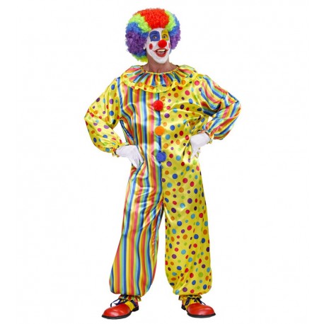 Veelkleurig clownskostuum voor volwassenen