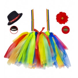 Kinderclownkostuum met tutu