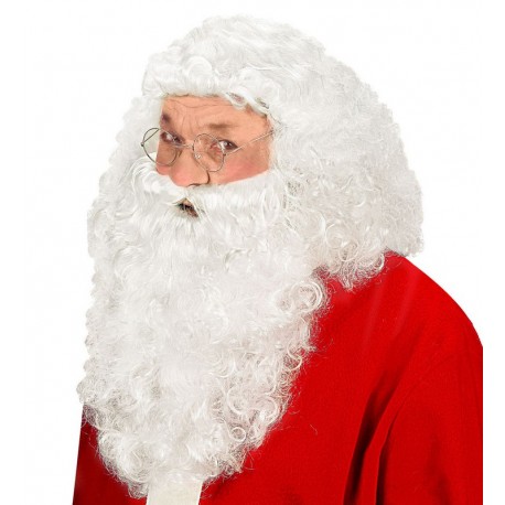 Kerstman pruik met baard