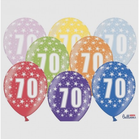 Globos Números 70 Látex 30 cm