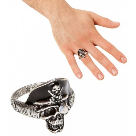 Anillo Calavera Capitán Pirata