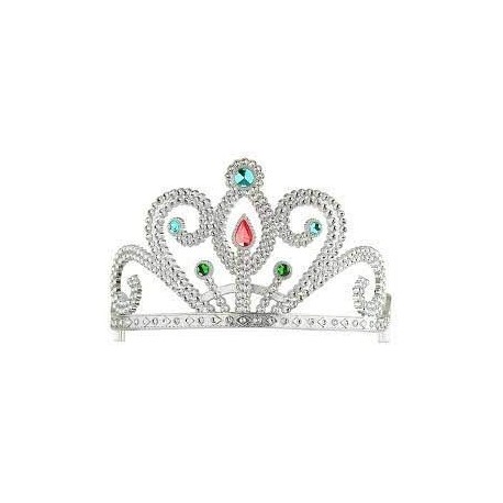 Tiara de Plata con Gemas