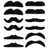 Set de 12 Bigotes de Fiesta Surtidos