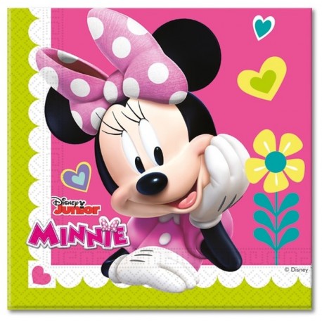 Roze Minnie Mouse Servetten 20 stuks 33 cm kopen online