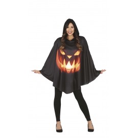 Disfraz de Pumpkin Poncho Adulta