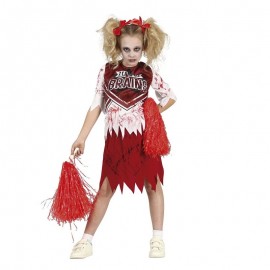 Zombie cheerleader kostuum voor kinderen