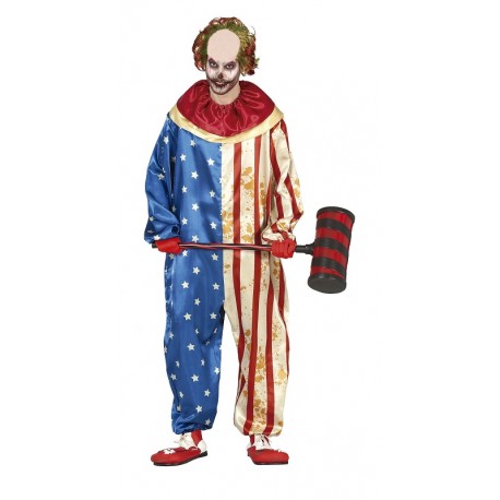 Patriot Clown kostuum voor volwassenen