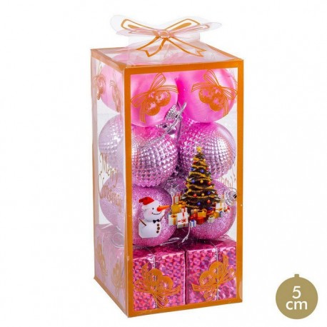 Roze Plastic Ballen 5 X 5 X 5 Cm