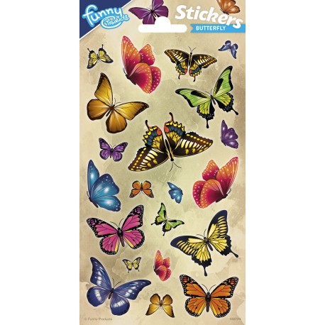 Pegatinas Brillantes Mariposas 102 x 200 mm